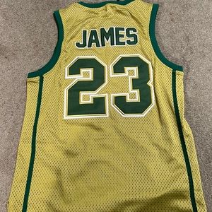 Lebron James Irish Gold Youth Authentic Basketball Jersey
